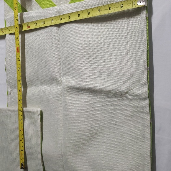 Lime green designs on one side  3 new never used throw pillow covers - Picture 3 of 4